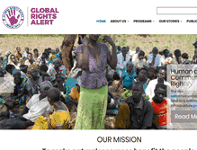 Tablet Screenshot of globalrightsalert.org